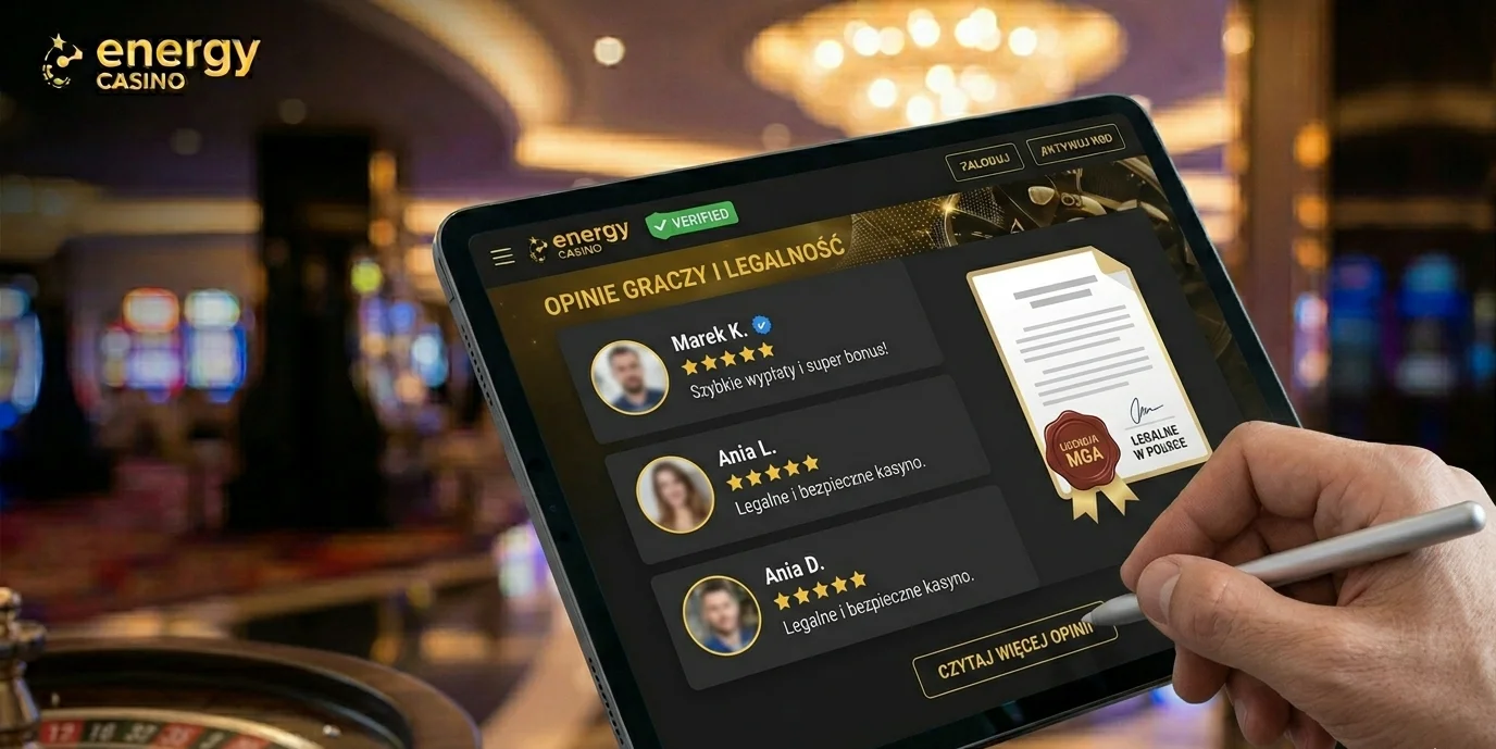 Opinie graczy i legalność Energy Casino — recenzja i certyfikaty